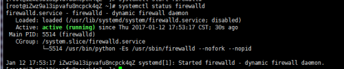 centos出现“FirewallD is not running”怎么办